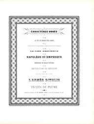 Caratteri tipografici ornamentali con cornice decorativa (stampa)