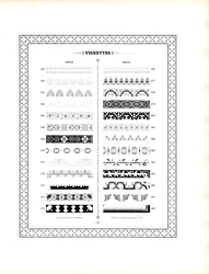 Bordi tipografici e righe di ornamenti (stampa)