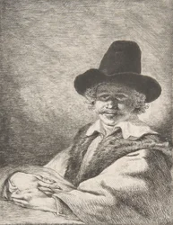 Ritratto di uomo seduto con cappello, 1782