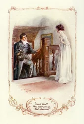 Dio mio! Come sei salito su quella scala? (illustrazione)