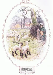Nella primavera della loro bellezza vacillante (litografia a colori)