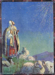 È sceso come una pioggia di scintille, scena da 