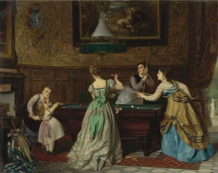 Donne che giocano a biliardo