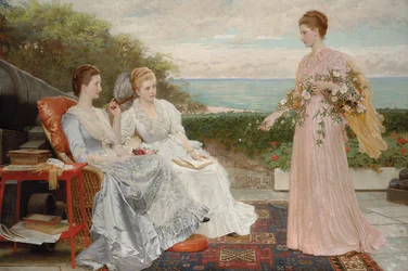 Le Mura, Castello di Walmer: Ritratti della Contessa Granville, e delle Signore Victoria e Mary Leveson-Gower, 1891