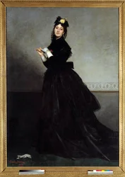 La signora nel guanto dipinto da Emile Auguste Carolus Duran (1837-1917) 1869