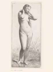 Donna nuda in piedi