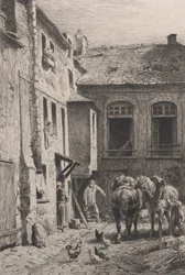 Un cortile di Parigi nel 1865