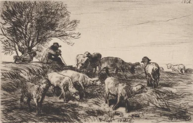 Gregge di pecore, 1864