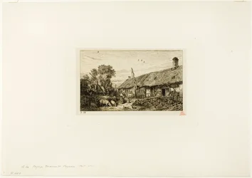 Paesaggio con casa contadina
