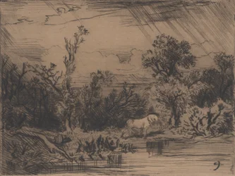 Paesaggio con temporale