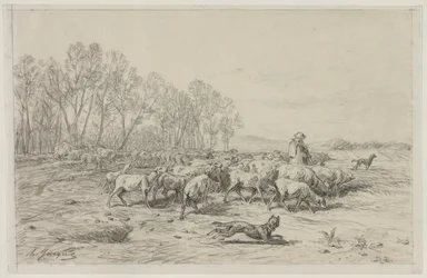 Paesaggio con un Gregge di Pecore