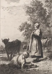 Piccole mungitrici, 1864