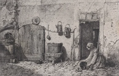 Donna che strofina, 1844