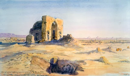 Città delle tombe, guardando verso Sakkara, Il Cairo, Egitto, 1863