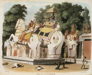 I nativi rendono omaggio al loro sovrano, inciso da Thomas Medland (1755-1823) 1803
