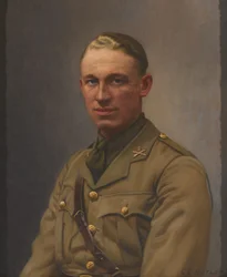 Tenente A L Bobby, Corpo Mitraglieri e Reggimento Middlesex, circa 1917