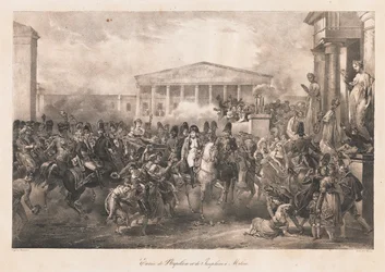 Ingresso di Napoleone e Giuseppina a Milano, inizio XIX secolo
