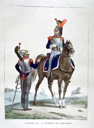 Uniforme del 1º Reggimento di Cacciatori, Francia, 1823