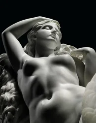 Figura a grandezza naturale di Rhodopis su piedistallo, 1862
