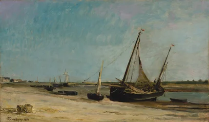 Barche sulla costa di Étaples, 1871