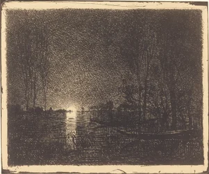 Paesaggio al chiaro di luna