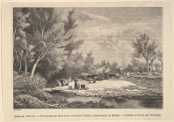 Paesaggio lungo le rive del fiume Oullins