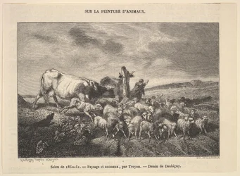 Salon de 1850-51, Paesaggio e Animali, par Troyon