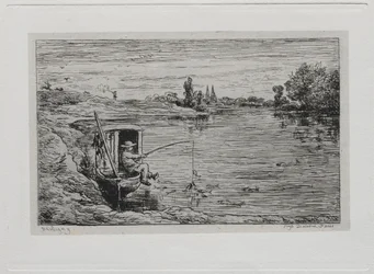 Il Viaggio in Barca: Il Mozzo che Pesca, 1861