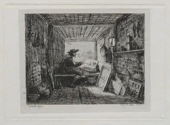 Il viaggio in barca: lo studio sulla barca, 1861
