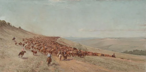 Guidando la mandria, 1904