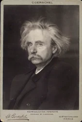 Edvard Grieg, compositore e pianista norvegese, fine XIX o inizio XX secolo