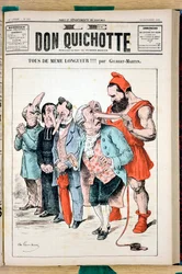 Copertina di "The Don Quixote", numero 592, satirico a colori