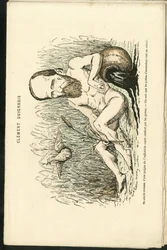 Illustrazione di Charles Gilbert-Martin (1839-1905) in "Grimaces Contemporanee"
