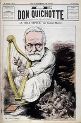 Il vecchio Orfeo: vignetta su Victor Hugo e la Russia - di Gilbert-Martin (Gilbert Martin), in "Don Chisciotte" del 23/06/1882