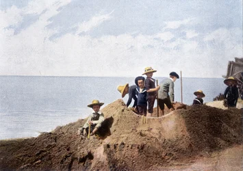 Fortificazione effimera. Incisione di Gillot, circa 1900