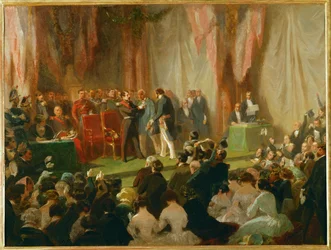 Luigi Napoleone Bonaparte, principe presidente e poi imperatore III ... (olio su tela)
