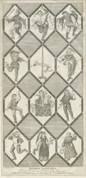 Finestra di vetro di Betley - Ballerini Morris: incisione