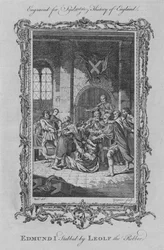 Edmondo I pugnalato da Leolf il Ladro, 1773