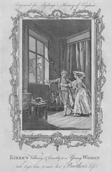 La malvagità e crudeltà di Kirke verso una giovane donna che gli chiese di salvare la vita di suo fratello, 1773