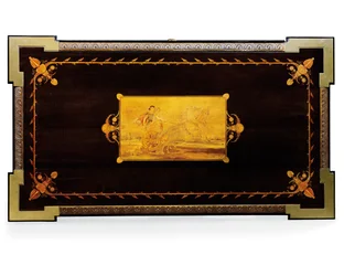 Tavolo di Napoleone III, progettato da Jean Brandely, intarsio di E. Varlot, Parigi, c.1850-75