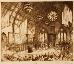 Visita reale a Dundee 1914 - Ricevimento nella Albert Hall