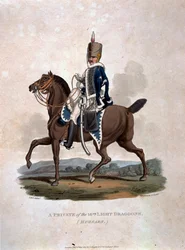 Un soldato dei 18th Light Dragoons (Ussari) da 