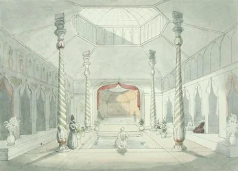 Interno di un bagno persiano a Kermanshah