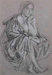 Studio di una donna seduta