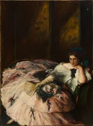 Ricordo di un ballo internazionale. Ritratto di Miss Kathleen Bruce, 1907.