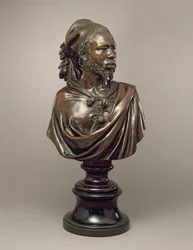 Busto ritratto di Said Abdullah del Mayac, Regno del Darfur, Sudan, 1848 (bronzo)