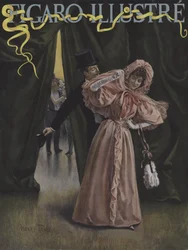 Domino rosa. Copertina di Le Figaro Illustré, febbraio 1896