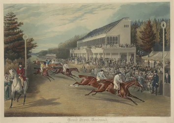Corse: Grand Stand, Goodwood (Arrivo per la Gold Cup-1838)