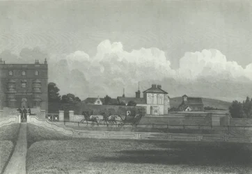 Chiesa di Hove, dal mare, 1835