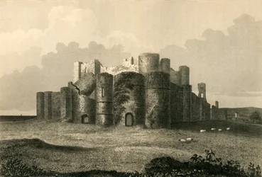Castello di Pevensey nel 1737, 1835